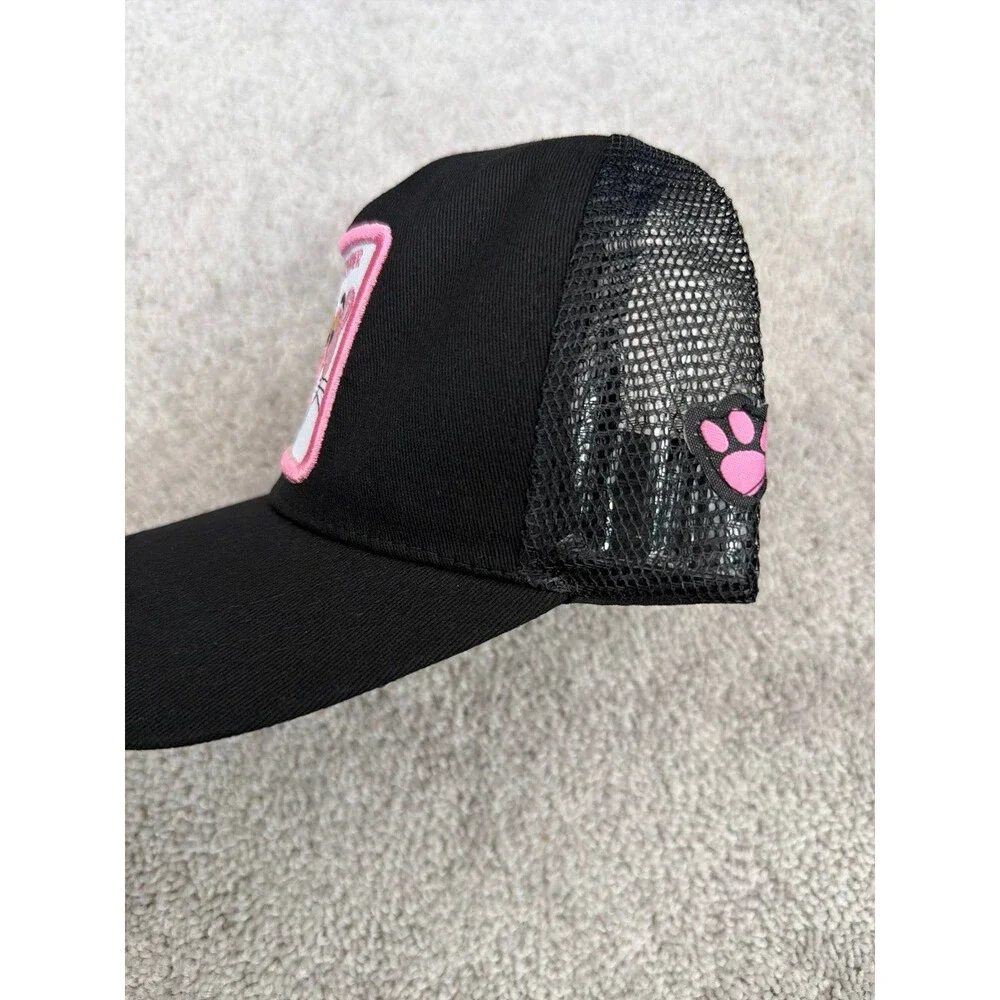 NEW Black & Pink Panther 80’s Cartoon Trucker Hat Baseball SnapBack Cap